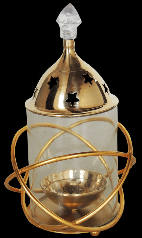 Iron and Brass Ring Udapi Chimney Deepak 0.25Kg